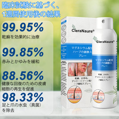 CleraNature® マグネシウムスプレー – かゆみ、赤み、敏感肌の即効リリーフ（デリケートゾーンにも対応）