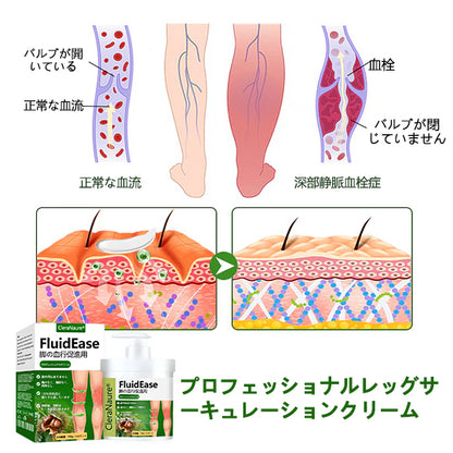 🌿腫れた痛む足にさよならを告げましょう – CleraNaure® FluidEase 脚の血行促進用プロフェッショナルクリームが本物の安心感をお届けします！ ✨🦵