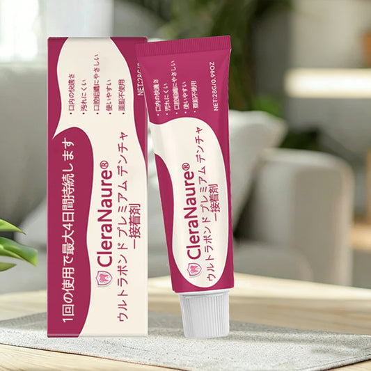 CleraNaure® UltraBond Premium 入れ歯用接着剤 🔥 4日間の臨床試験で証明された、安定した、快適で亜鉛不使用の入れ歯固定 🦷