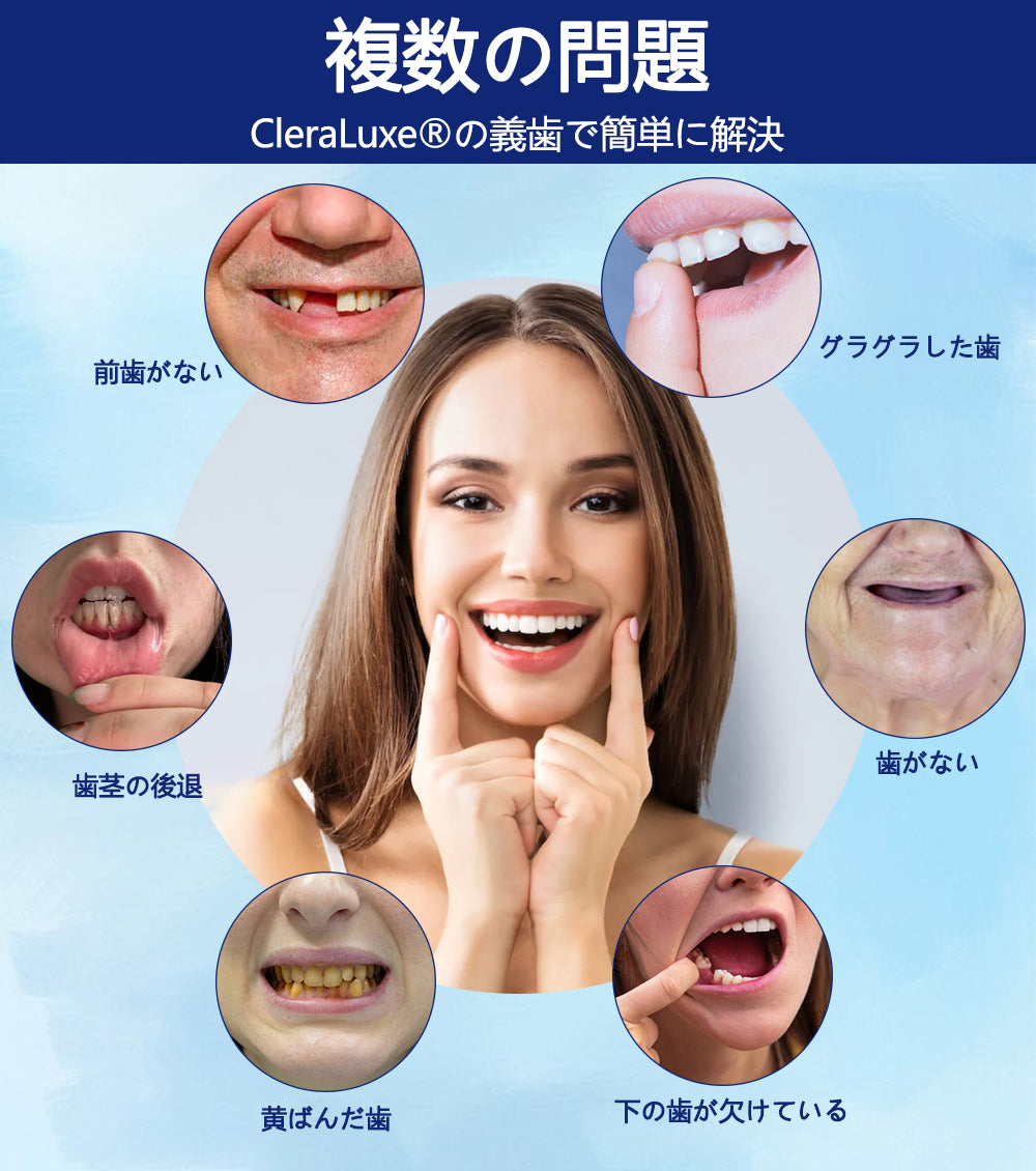 CleraLuxe®シリコーン義歯定規セット（✅ 試験済み・信頼の品質・歯科医師推奨）🔥